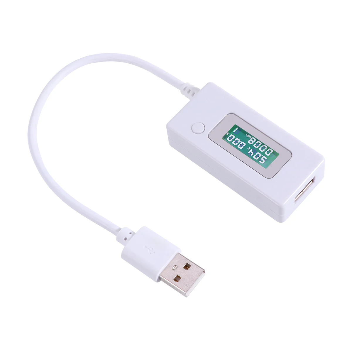 

Lcd Micro Usb Voltage Current Tester White Compact Size Usb Voltage Tester For Phone Power Bank Backlight Screen