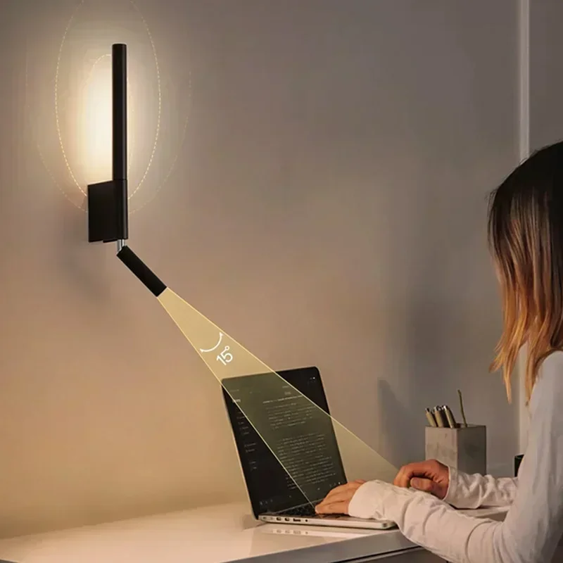 

LED Wall Lamp for Bedroom Study Living Room Wall Decor Light Fixture Indoor Aisle Lighting Bedside Table Lamps Night Lamp