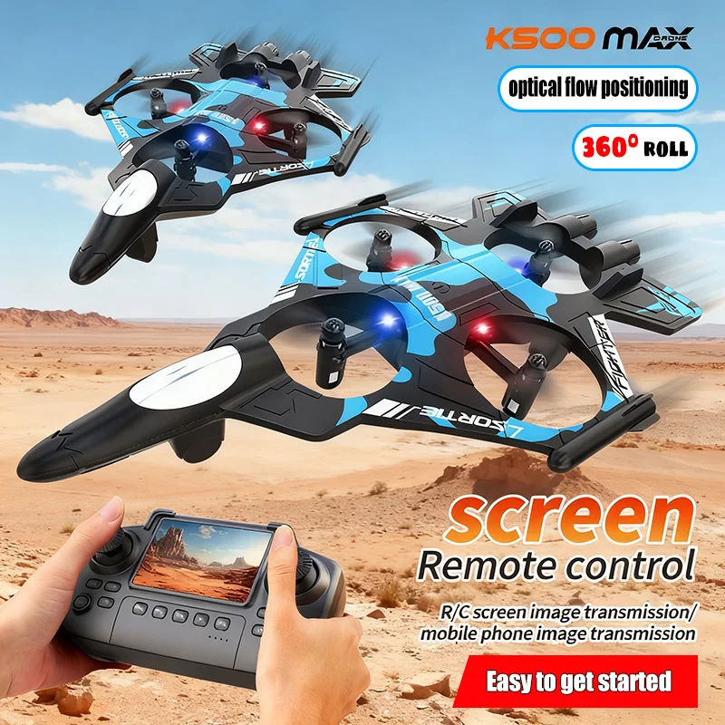 

New K500MAX Drone Fighter jet 4k HD Professional Drone Camera WIFI Fpv Aircraft Quadcopte Aerial Photography Drone Boy Toys Gift