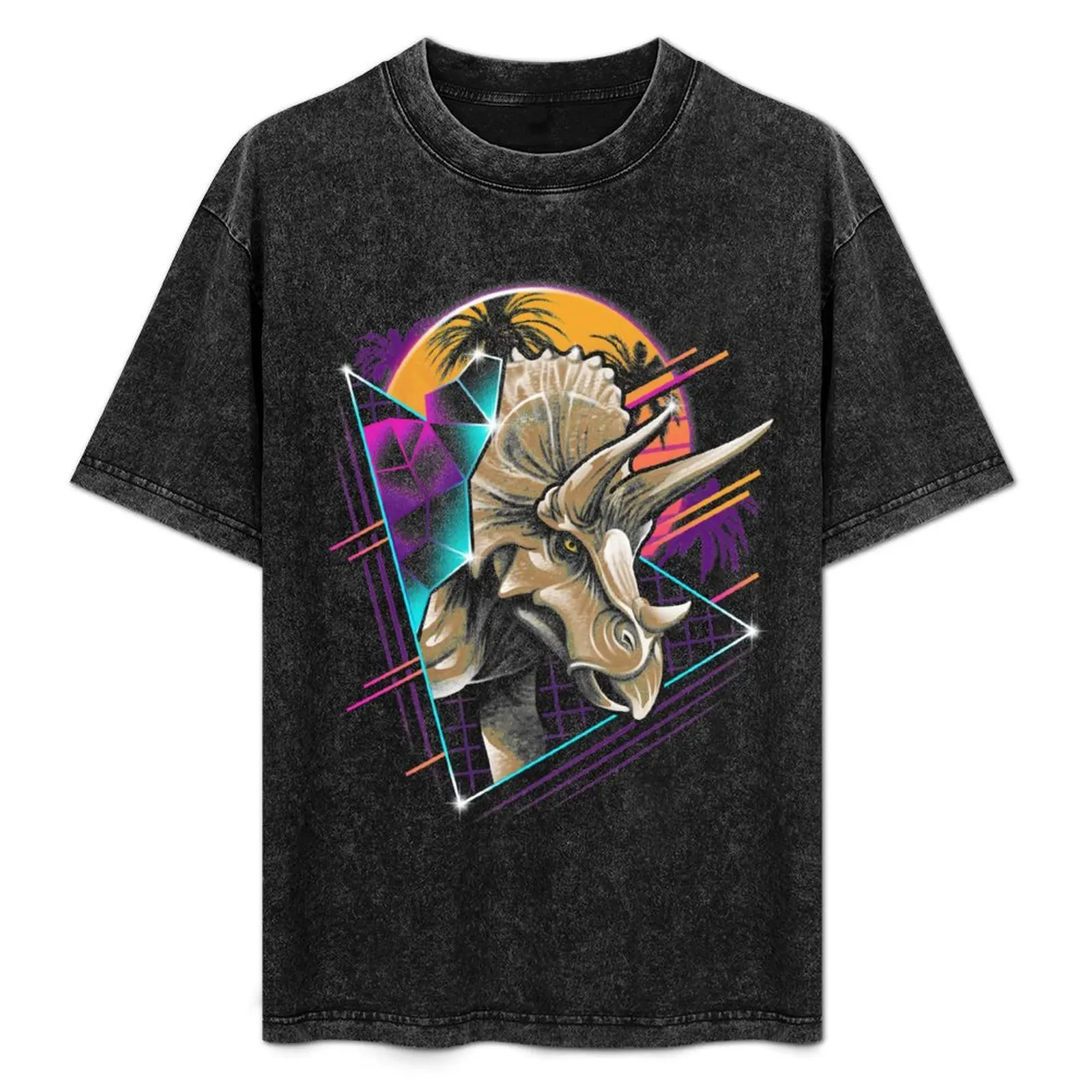 

Rad Triceratops T-Shirt Work Wear Simple Tee Shirt