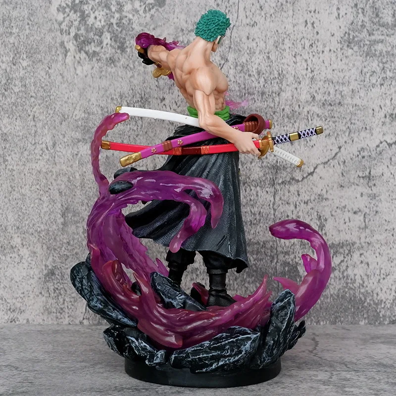 Nuevas figuras de Anime de una pieza de 30cm, figura de acción de Roronoa Zoro, estatua de Pvc de doble cabeza, decoración, modelo coleccionable, juguete para regalo