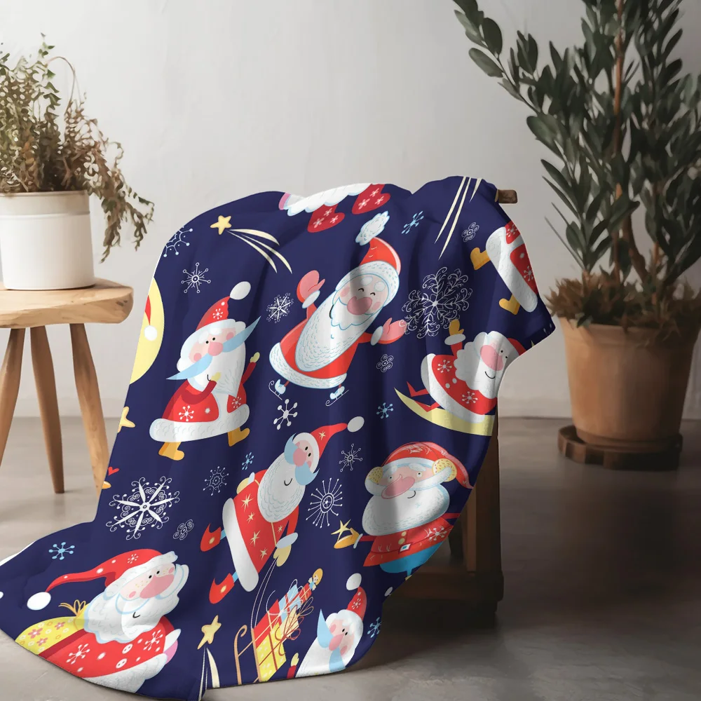 

TU Cozy Fleece Blanket Soft Throw Warm Winter Bedspread Home Decor Gift Farmhouse Shag Blanket Cute Pattern Design
