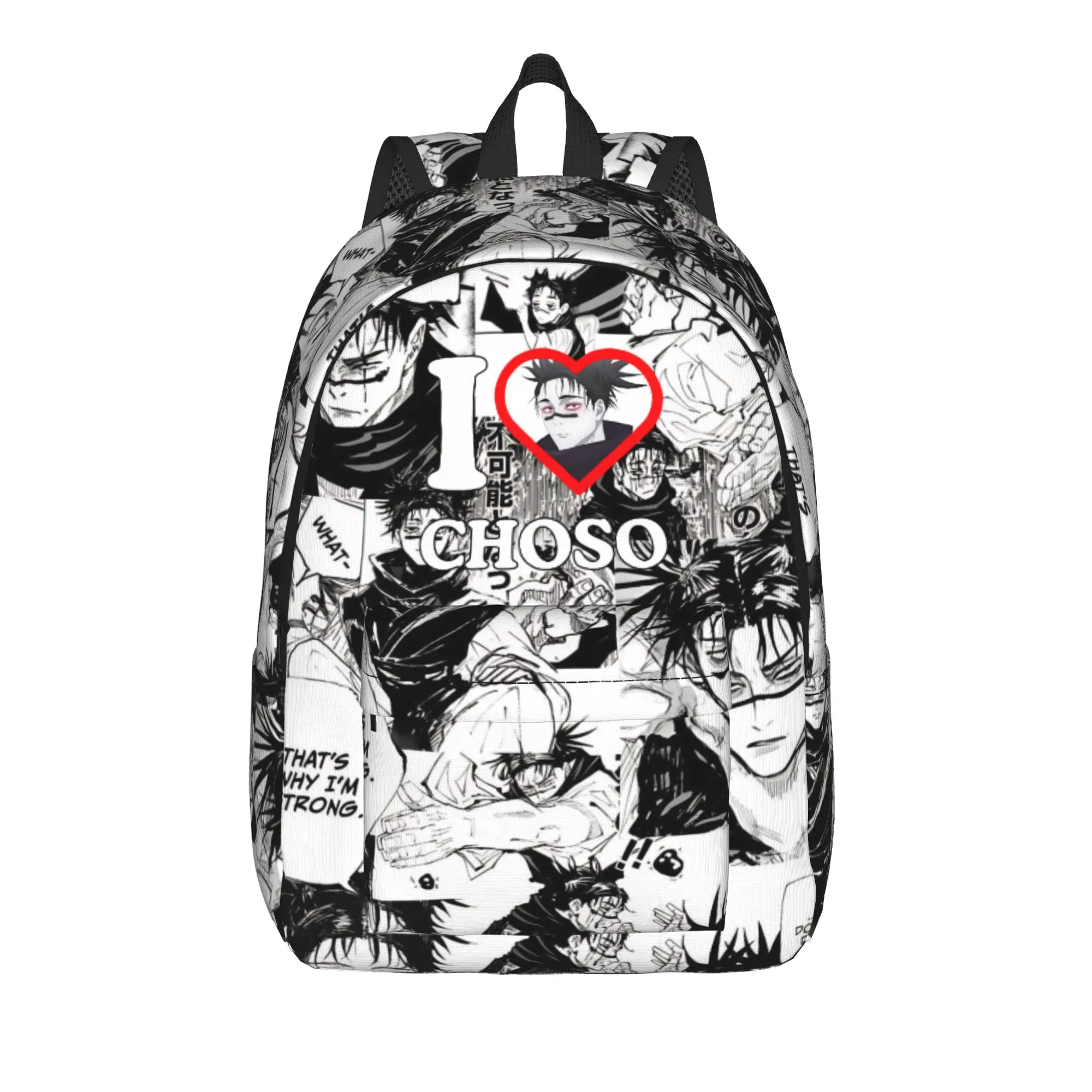 

Choso Classical Backpack Outdoor High School Business JJK Anime Daypack for Men Women College Canvas Bags
