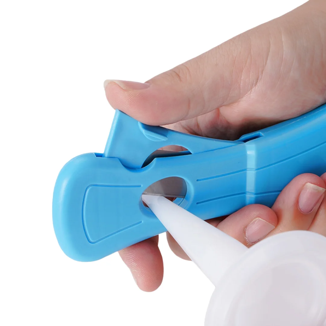 

Ручной инструмент для обрезки наконечников клеевых тюбиков 2-в-1, для точного нанесения герметика, инструмент для домашнего ремонта