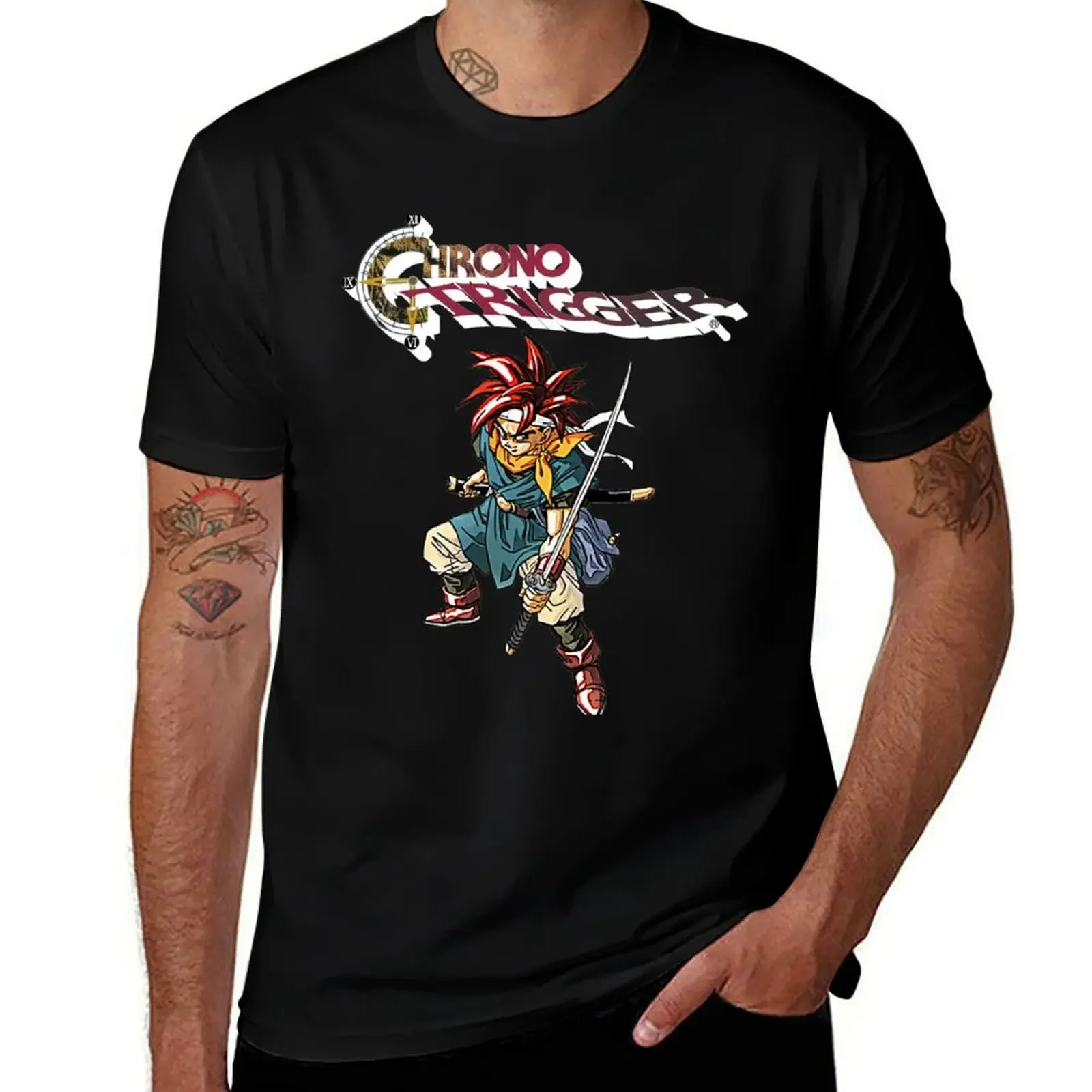 Crono from Chrono Trigger T-Shirt vintage graphic tee customs funny gifts mens clothes