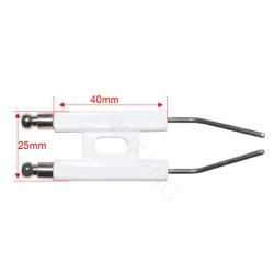 85MM*50MM*25MM H type Ignition Electrodes for Oil Burner WB04waste oil burner ceramic electrode