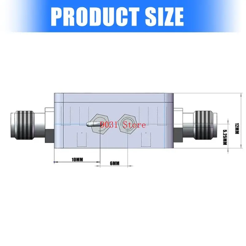 RF Broadband Amplifier 10MHz-10GHz P1DB = 20dBm G = 20dB Amplifier Output Noise Rendah