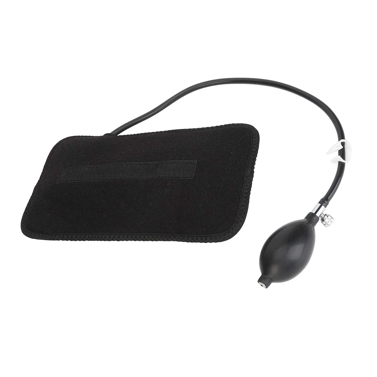 وسادة خصر قابلة للنفخ، تصميم مريح مريح، وسادة دعم قطني قابلة للنفخ، محمولة مع مضخة للسيارة للطائرة