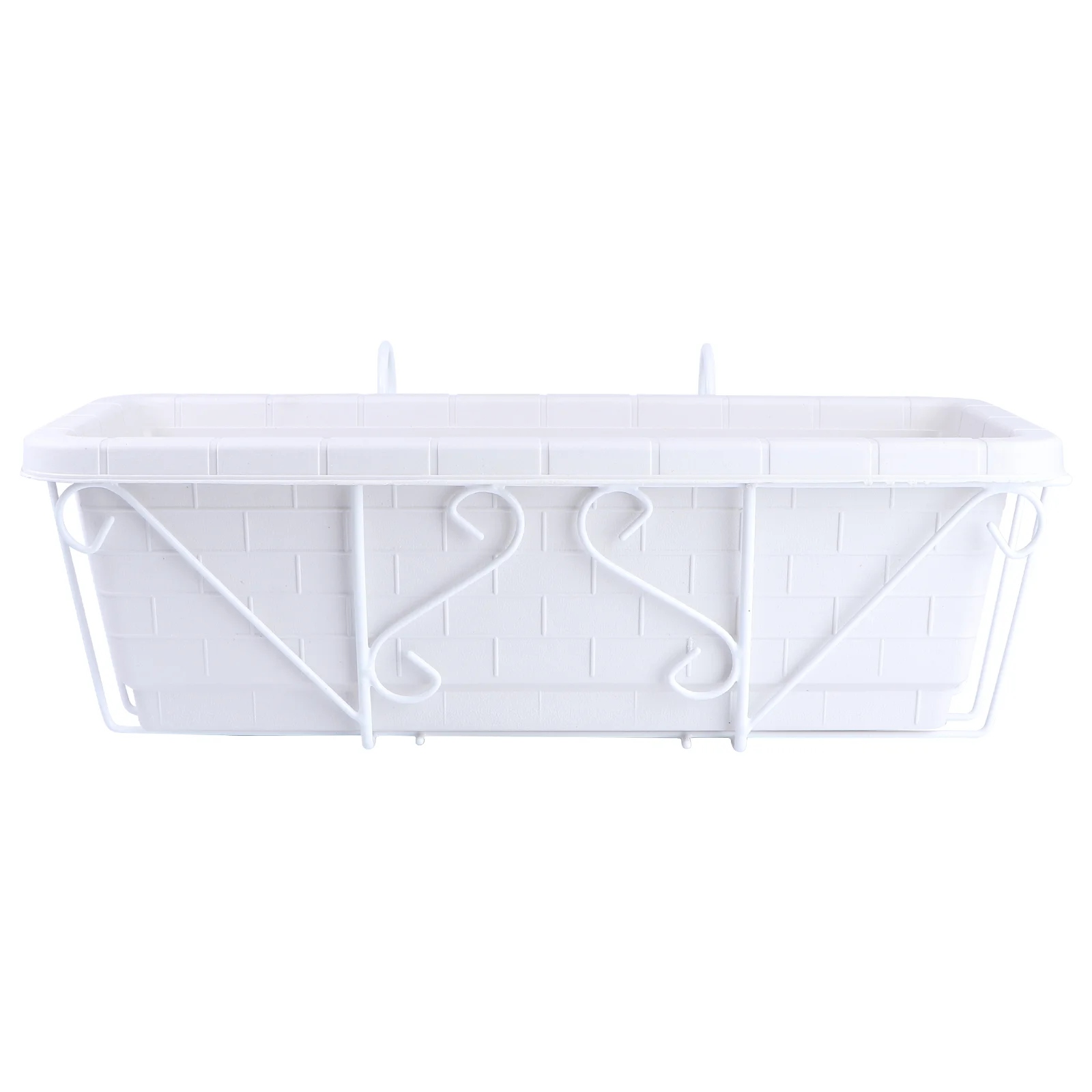 

Flower Pot Stand Planting Flowerpot Garden Supplies Rack Shelf Trays Basket Plastic Iron Rectangular Bracket Coat Wall Mount