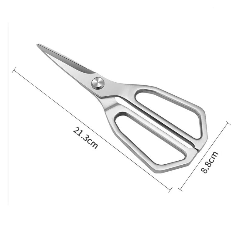 PLYS Stainless Steel Kitchen Scissors Professional Chicken Bone Meat Scissors Vegetable Scissors Multifunctional Food Scissors