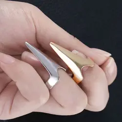 5 Pcs/Set Retro Halloween Punk Cool Rock Gothic Talon Nail Finger Claw Spike Rings Jewelry Party Magic Cosplay Gift