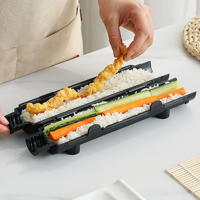 Striped Sushi Mold Home DIY Rice Ball Mold Tool Set Kitchen Sushi