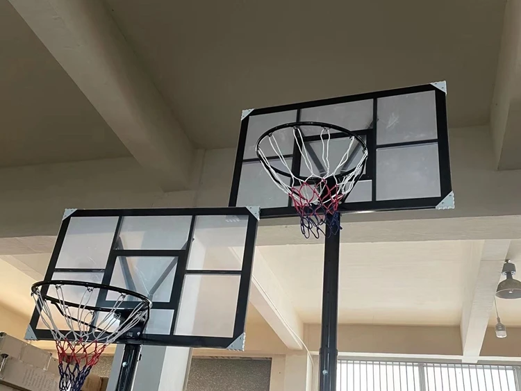 Soporte de aro de baloncesto ajustable para exteriores, aro de baloncesto estable móvil, precio de fábrica, venta al por mayor