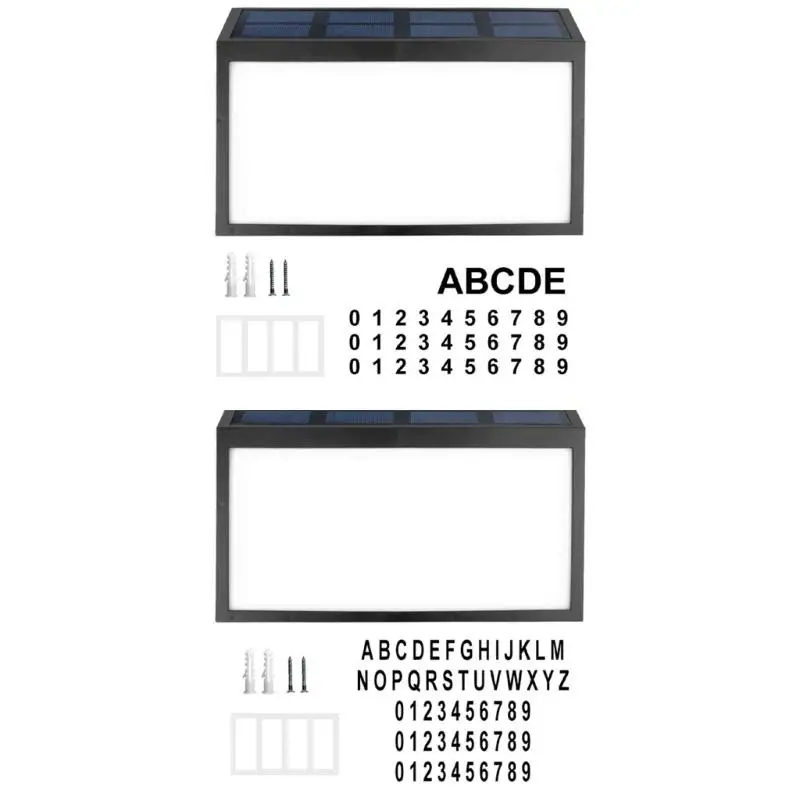 

Solar Powered Address Sign Outdoor LED Address Sign Lamp Outdoor Address Number Q81C