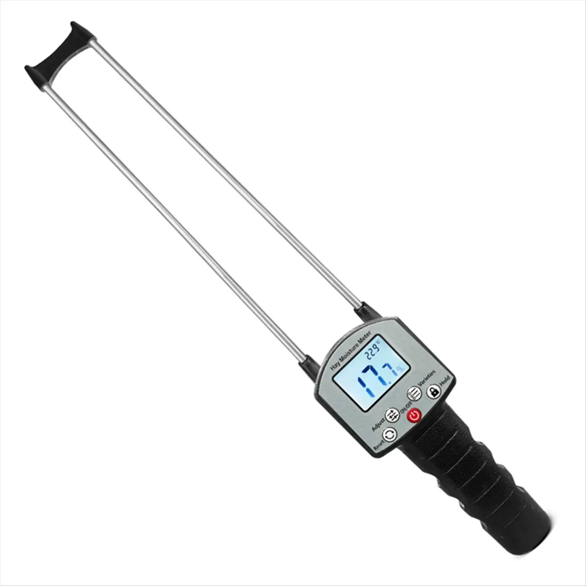 T35C Portable Hay Moisture Meter for Cereal Straw, Bran, Leymus Chinensis, Emperor Bamboo Grass Fibre Content Testing Tool