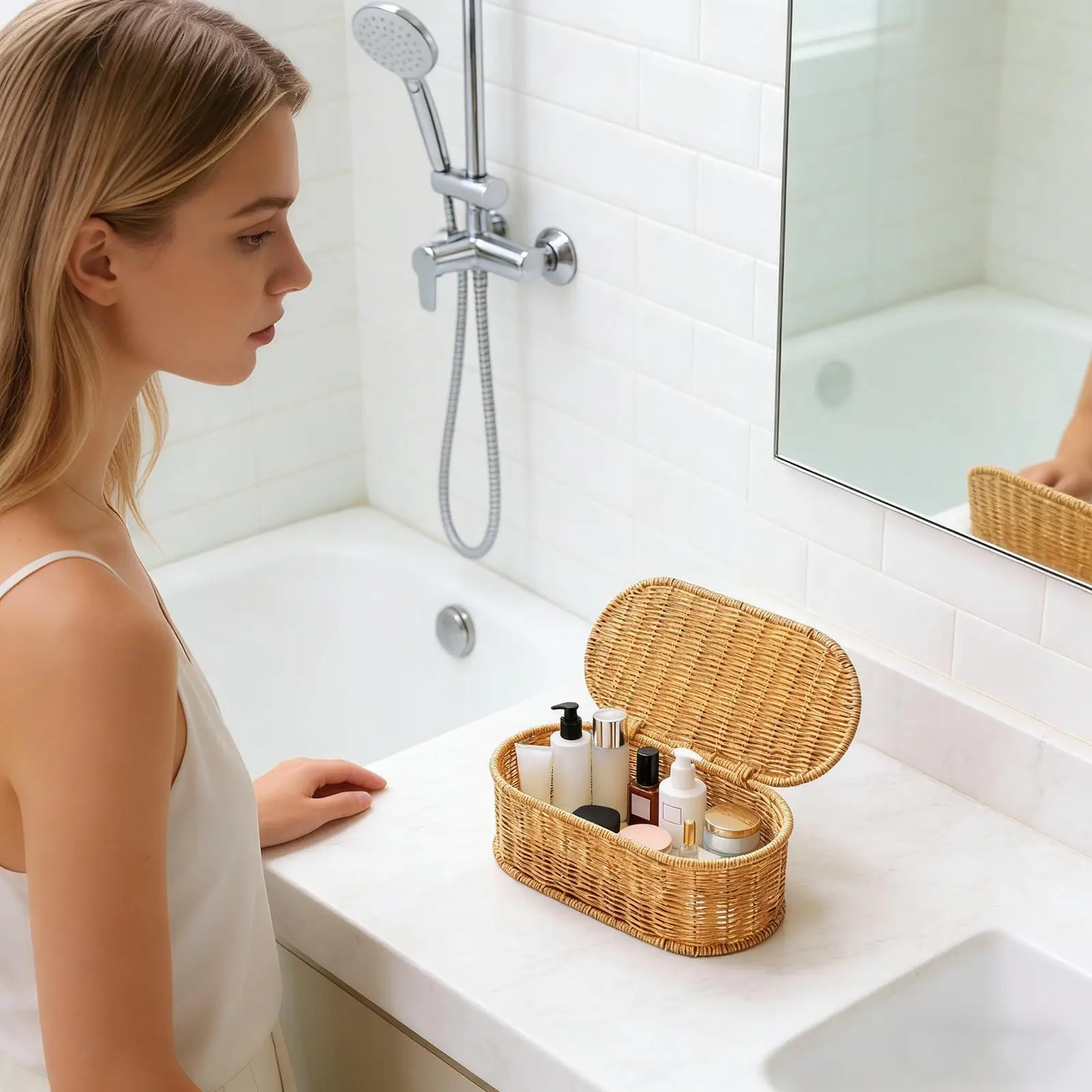 

Small Baskets For Organizing With Lid Rustic Storage Organizer Decorative Bathroom Storage Baskets For Home Bathroom Bedroom