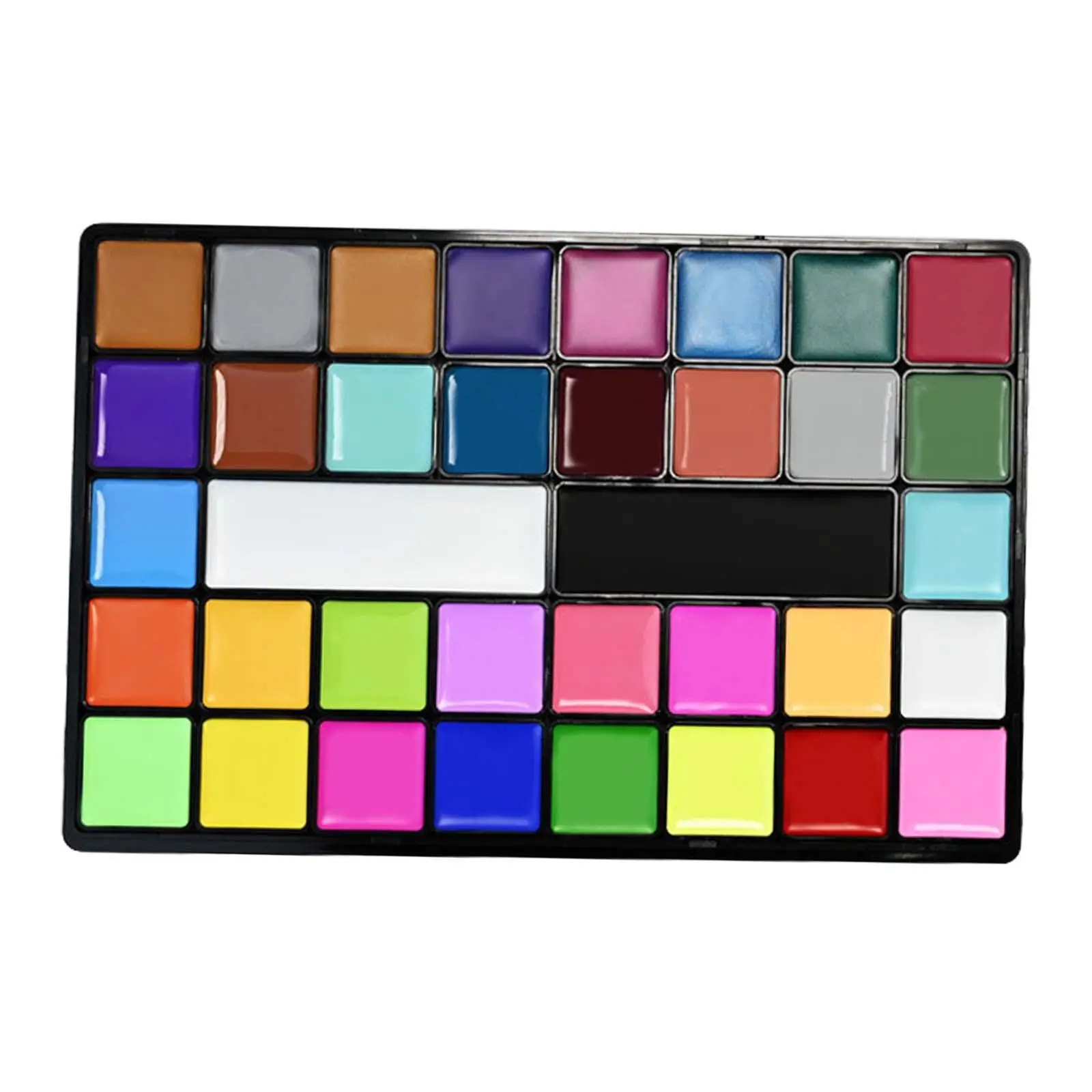 Face Body Paint DIY Professional Art Paint Makeup Pigment Palette with Brushes