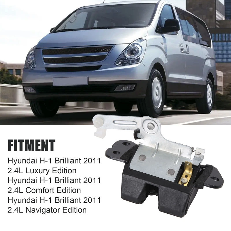 Car Tailgate Lock Back Door Latch With Lock Catcher 81230-4H001 812304H001 For Hyundai H-1 Brilliant 2011 2.4L