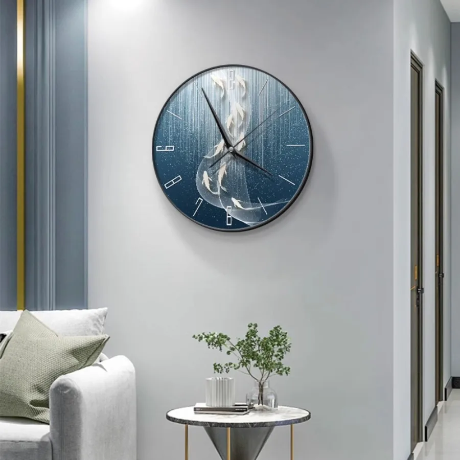 Elegant Home Wall Clock Decoration Hand Gift Round Wall Clock Living Room Art Wood Modern Design Bedroom Nordic Reloj Home Decor