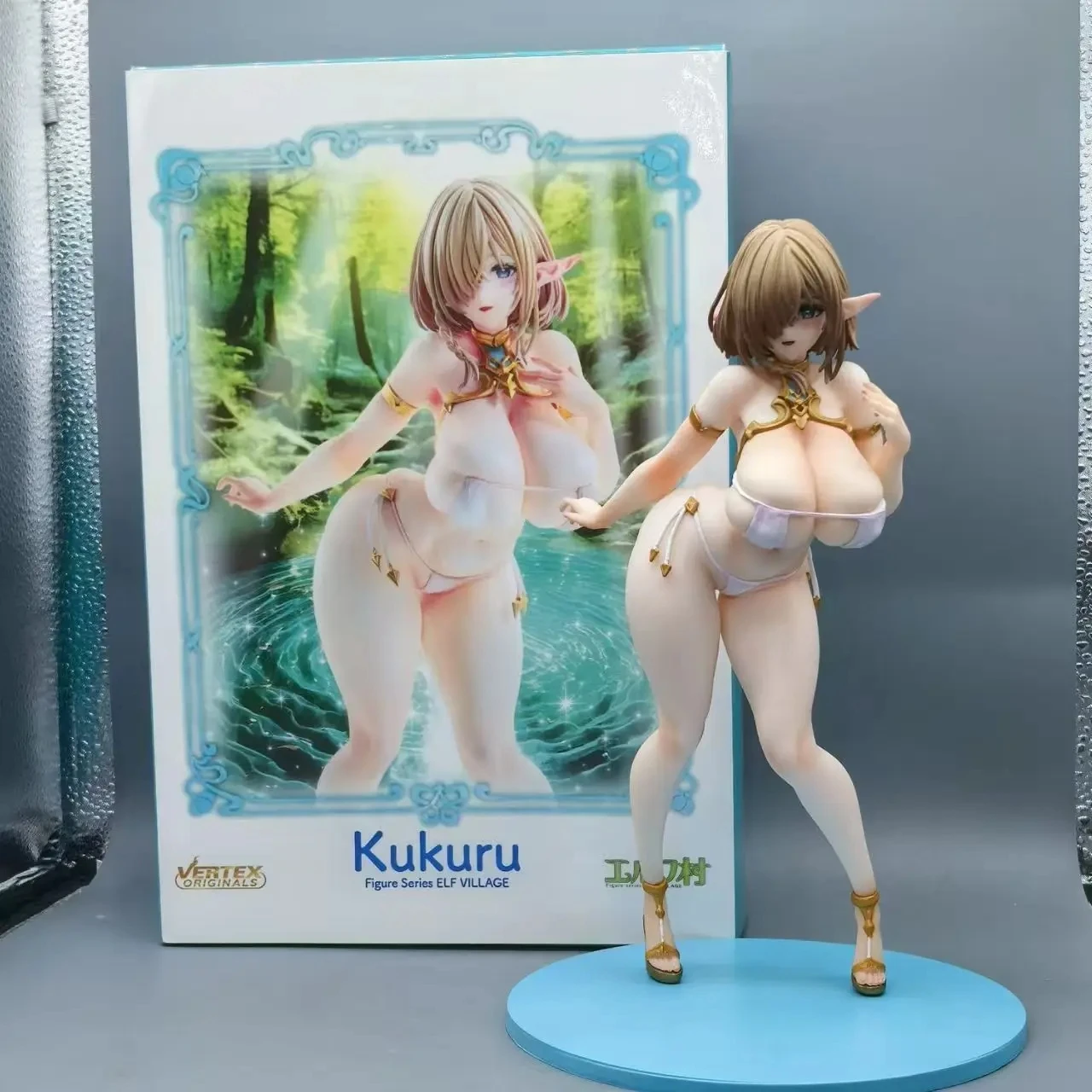 25CM Vertex Elf Village 8t 5rd Kukuru Cecil Mama Tiana traje de baño chica conejito figura PVC Anime modelo acción muñeca adulta juguete para regalo
