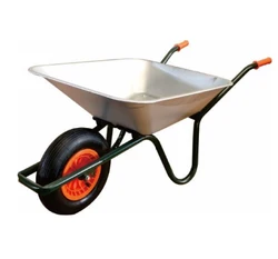 90L Wheelbarrow  robust and reliable Silver body High load capacity (Loading 120 Kg) 2024