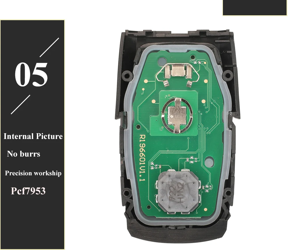 Jingyuqin OHT-4882056 Smart Prox Fernbedienungsschlüssel 433,92 MHz 4A Chip für Dodge Ram 1500 Pickup 2019 2020+ 68291692AD 68291691AD – Detail 10