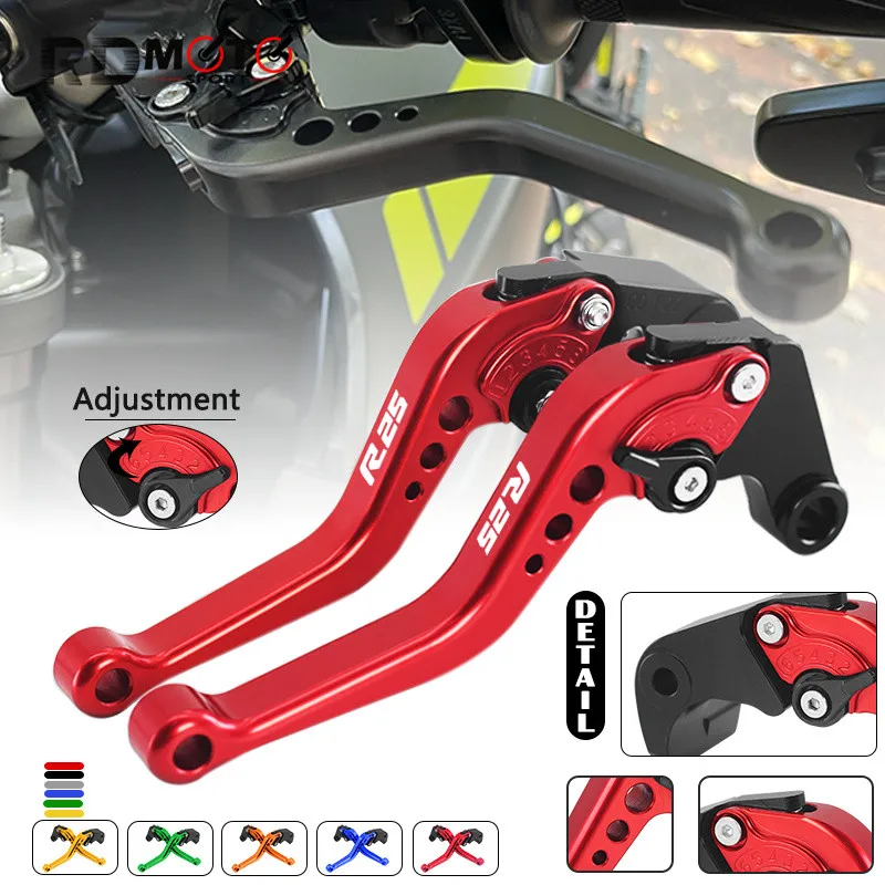 

New For YZF-R25 YZF-R3 MT-25 2015-2020 2021 2022 2023 2024 Motorcycle Adjustable Brake clutch Handle levers mt25 yzf r3 r25