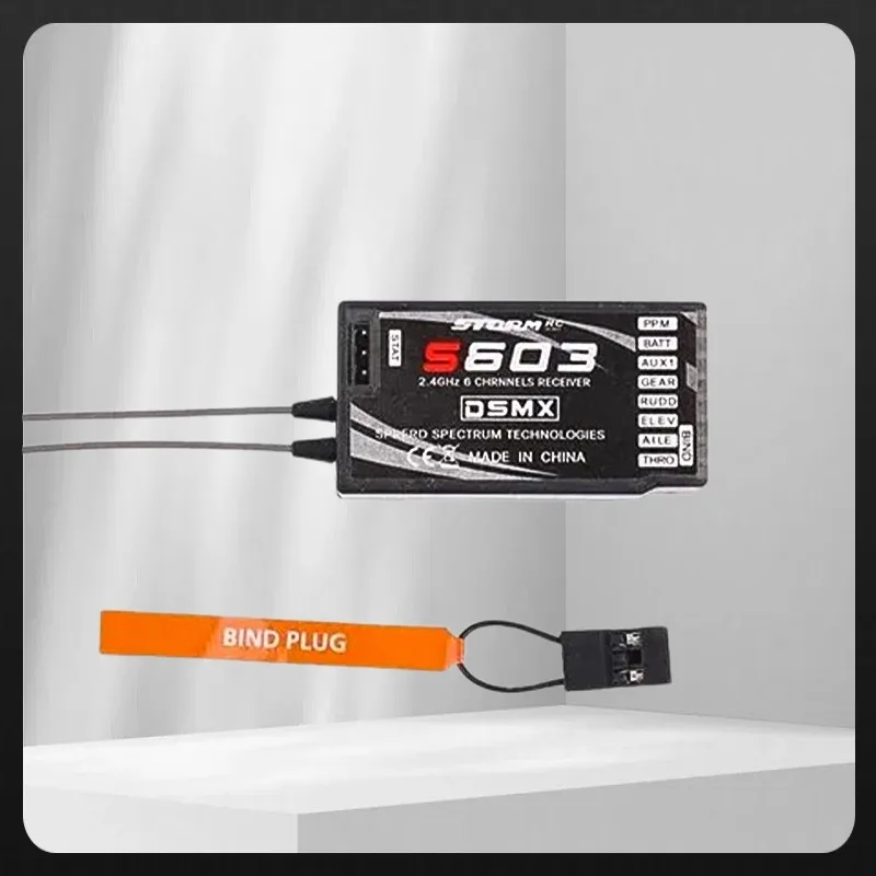 

1 шт. S603 6CH 2,4G RC-приемник, совместимый с передатчиком JR SPECTRUM DSM-X DSM2 для RC Дрон Квадрокоптер Модель самолета Часть