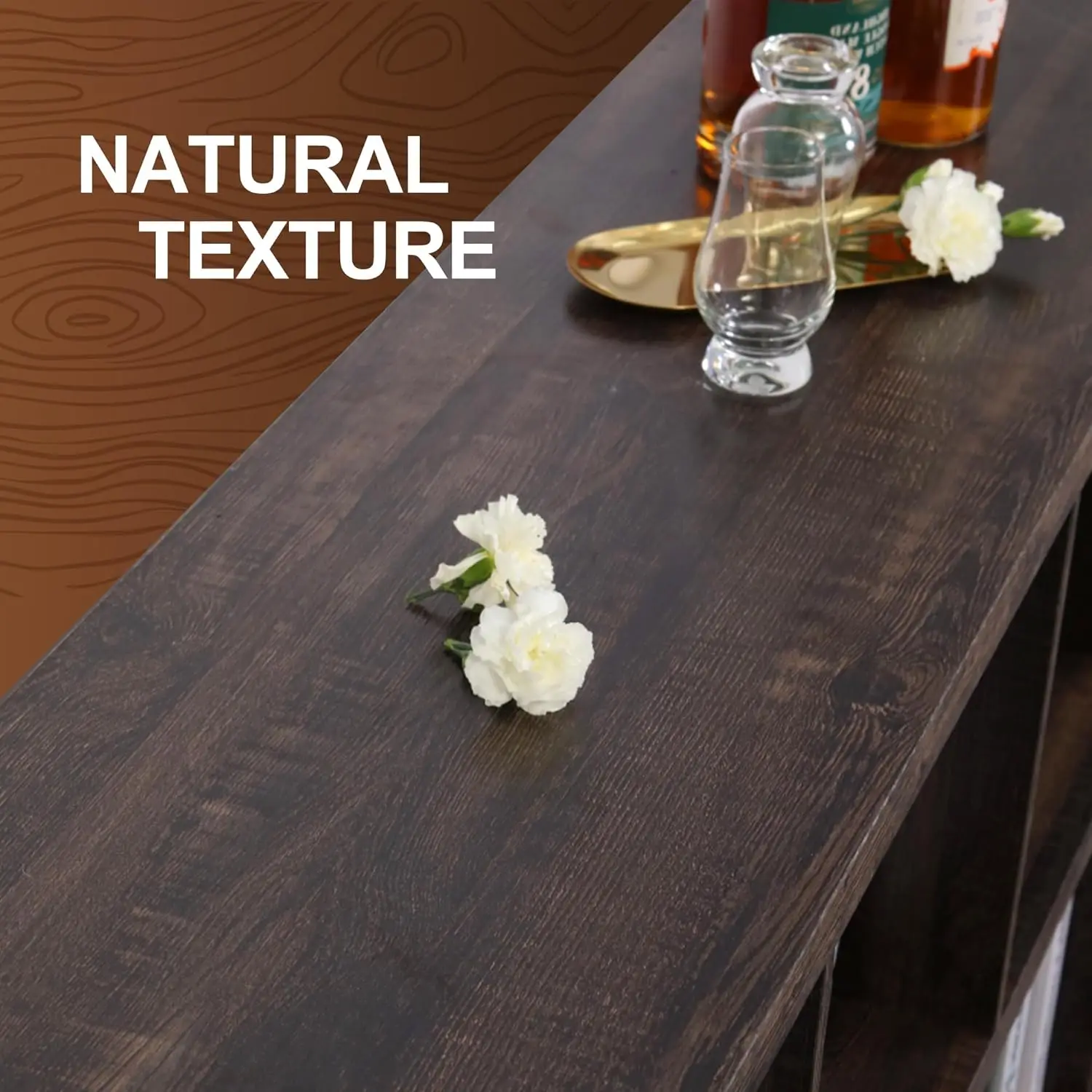 8 Cube Storage Organizer Bookshelf, Industrial Horizontal Bookcase, Accent Cubby Shelf, Media Console Table For Living Room,