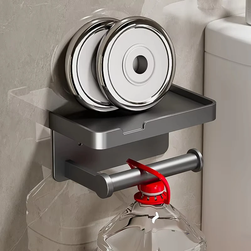 سبائك الألومنيوم حامل ورق المرحاض جدار جبل WC التخزين المنظم لفة ورقة حامل الرف الهاتف اكسسوارات الحمام