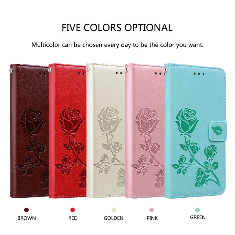 Phone Wallet Case For Huawei Y5 2017 Case Flower Leather Flip Case For Huawei Y6 2017 MYA-L03 U29 L23 L41 L22 Y5III Cover Coque