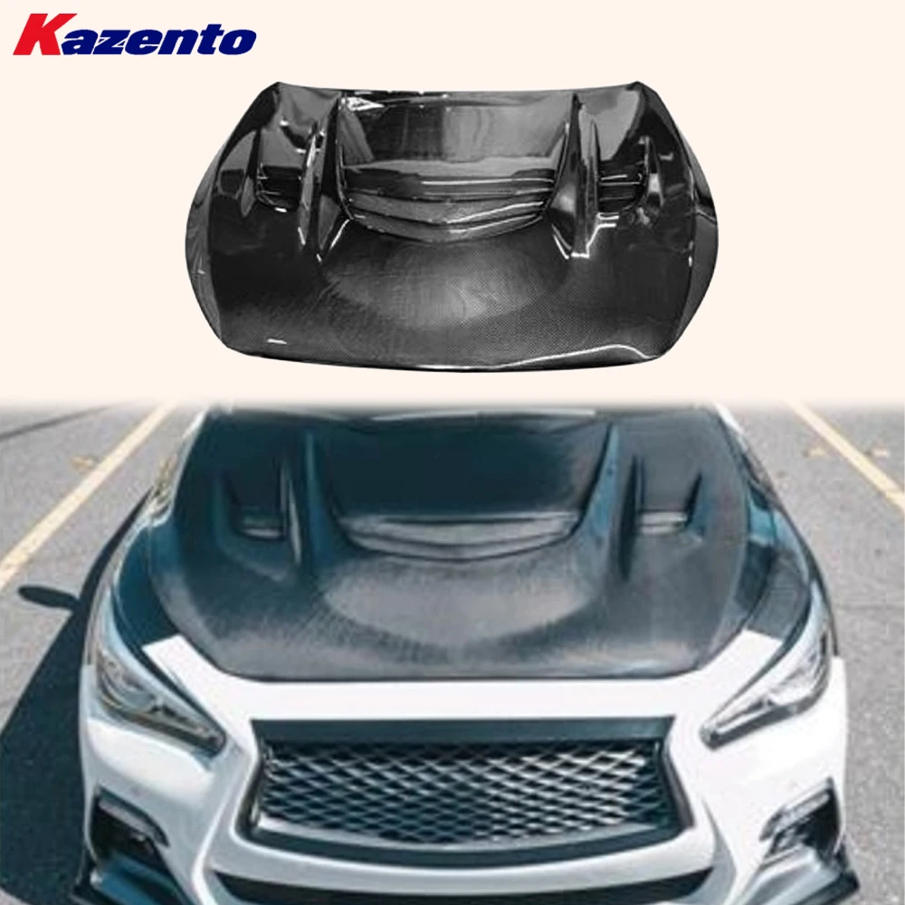 

For Infiniti Q50 V37 Sedan 2013-2024 Carbon MBJ Style Front Vented Cooling Hood( Ocean freight is favorable, welcome to inqury)