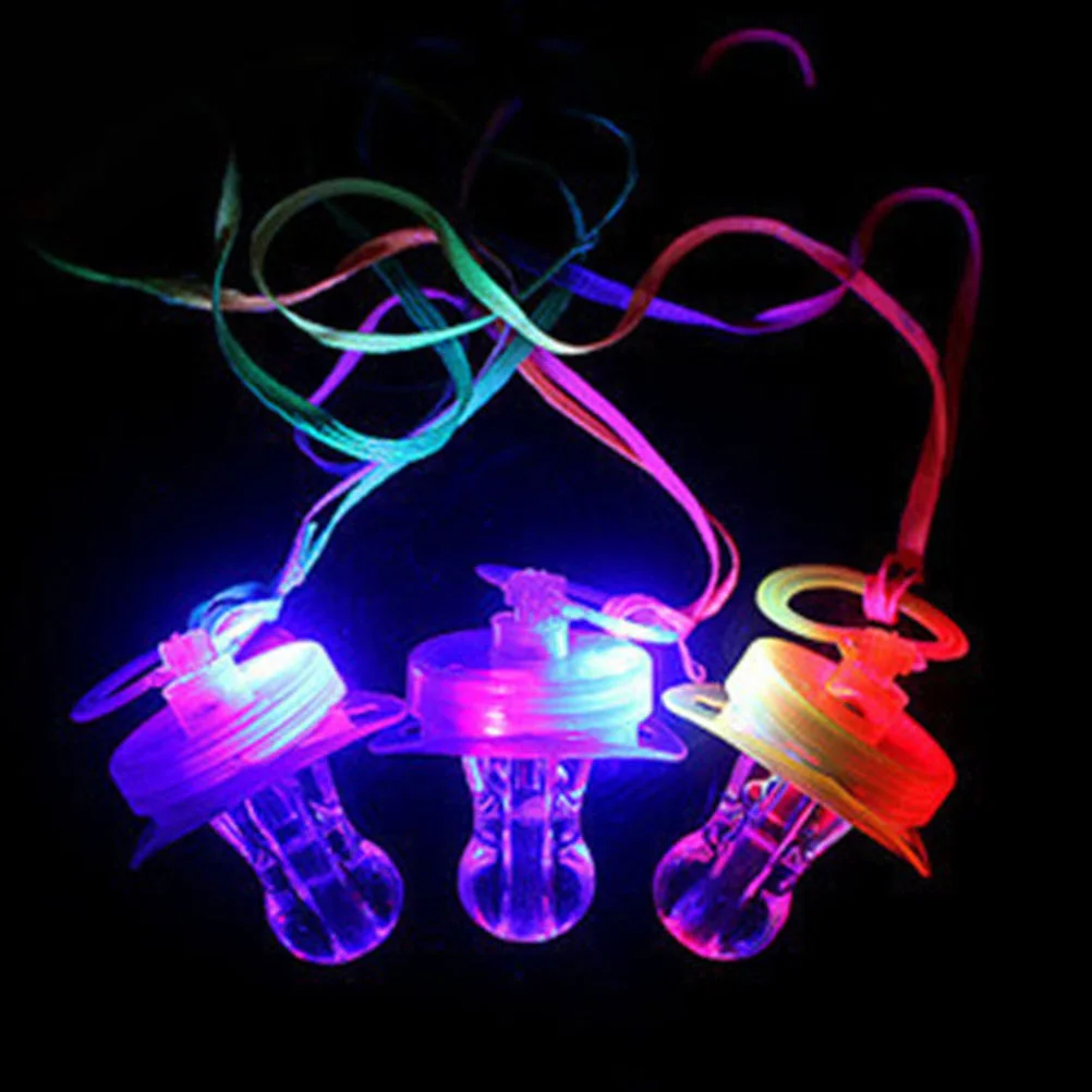 5 Pcs Toy Flash Pacifier Whistle Pleasurable Fashion Decor Luminous People Child