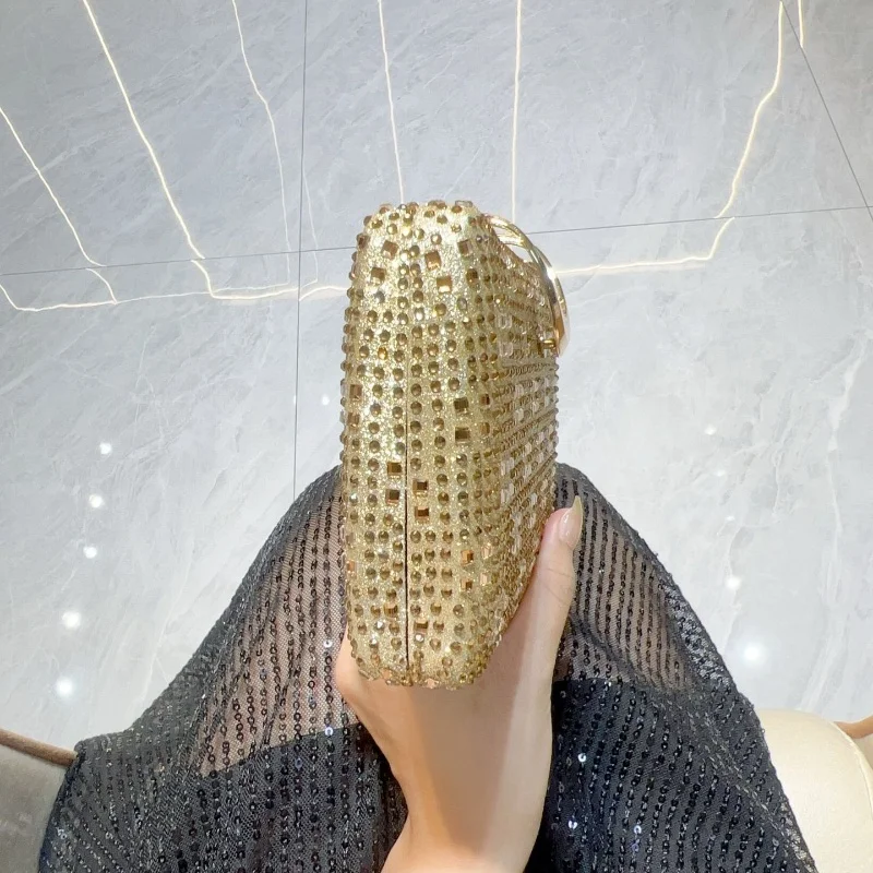 Mooie Mode Vrouwen Bezaaid Diamanten Handtassen Fonkelende Luxe Banket Handtassen Vrouwen Keten Schoudertas Portemonnee Onderarmtas