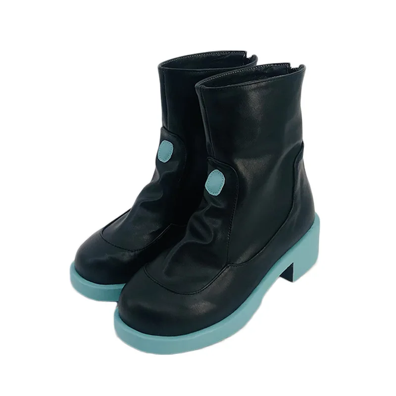 Hatsune Miku Virtual idol Anime Cosplay Costume Shoes Boots man woman Round Toe Elastic Band Thick Sole Shoes Halloween