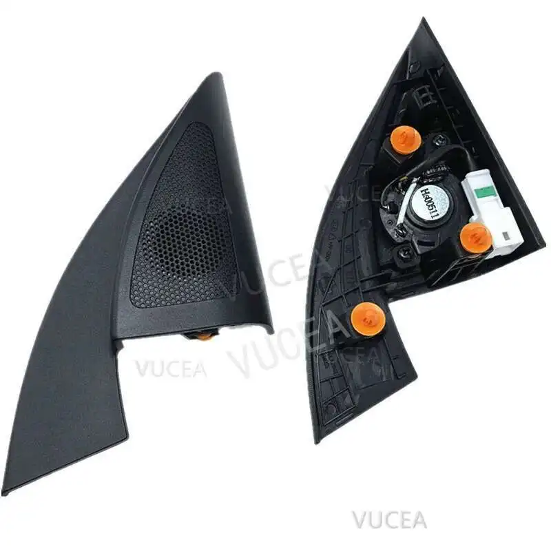 Car Tweeter Audio Black Triangle Head Speakers Tweeter Trumpet Speakers Tweeter With Wire For 2017-2024 Kia RIO Kx K2