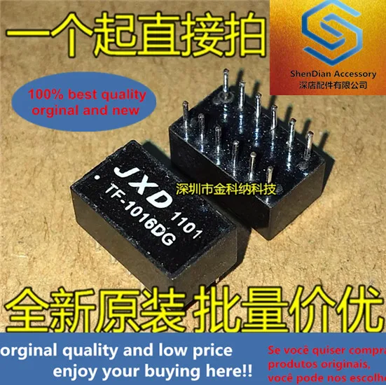 10pcs only orginal new TF-1016DG network transformer JXD brand DIP-12 straight plug PM45-1016M can replace