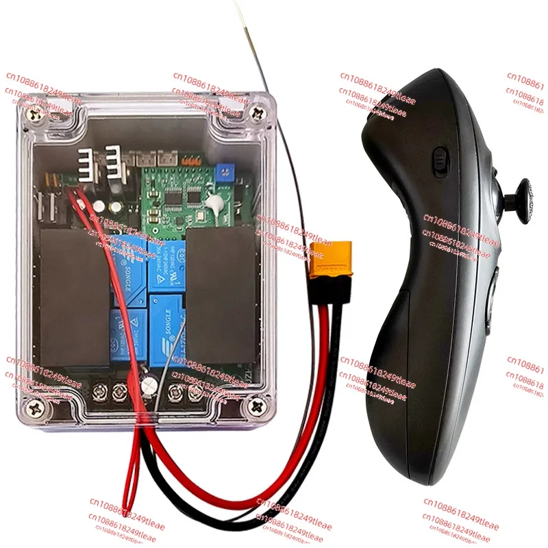 

"RX40E Winch Control Board - 12V/24V 40A Brush Motor with Gyro & 500m Remote"