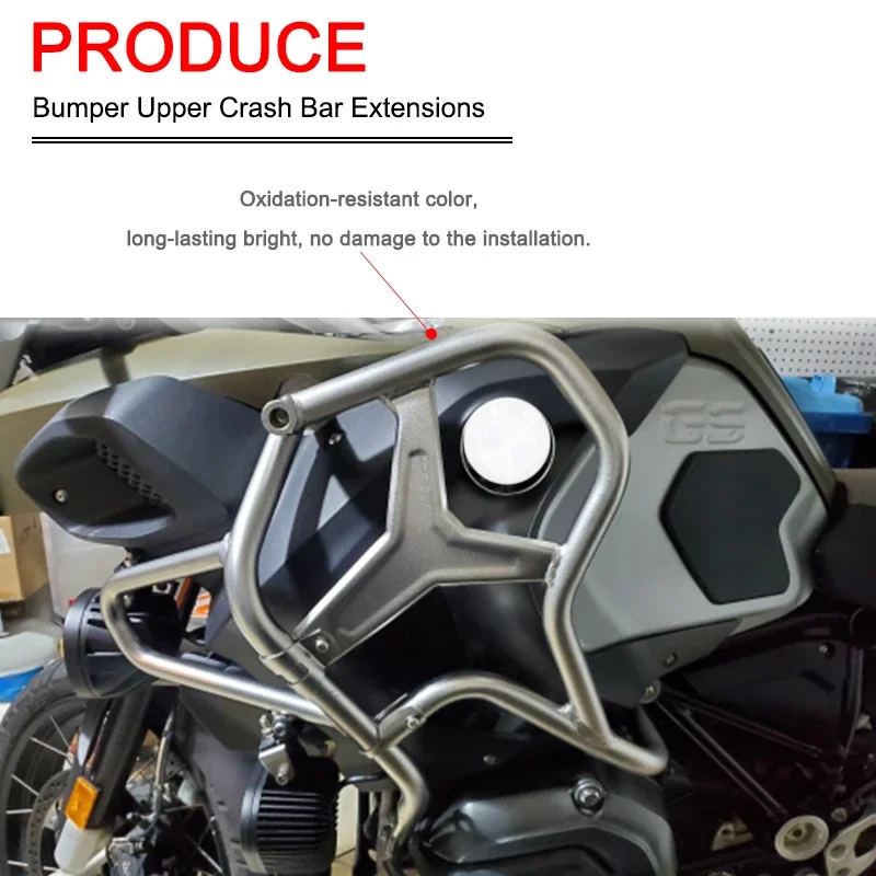 For BMW R1200GS Adventure R 1200GS ADV R1200GSA 2014-2019 Motorcycle Tank Crash Bar Extension Bumper Fairing Frame Protector