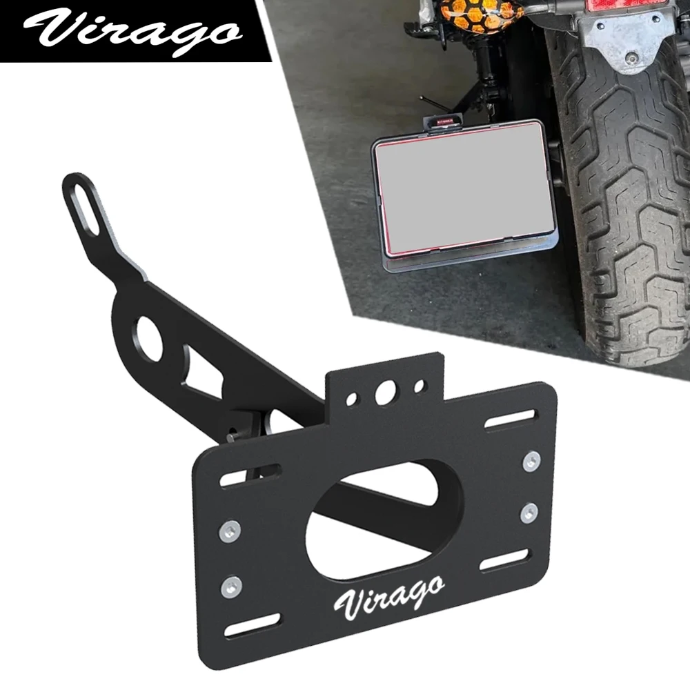 

Motorcycle Side Fender Eliminator Side Mount License Plate Holder For Yamaha XV535 XV1100 XV535/1100 Virago 535 1100 1987-2003