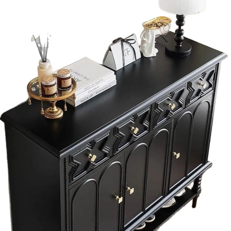 

Французский шкаф для обуви из массива дерева, пристенный, для прихожей, большой вместимости, многоярусный.