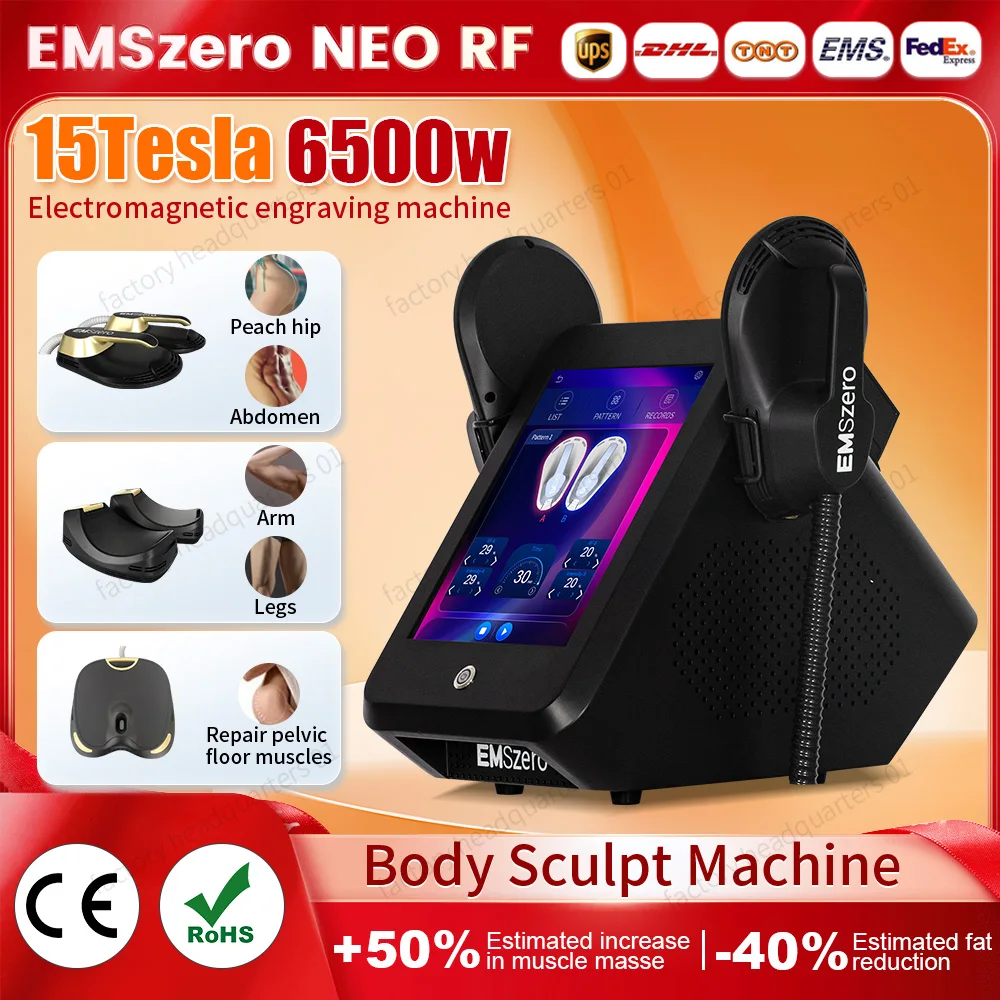 EMS RF Sculpt Machine 6000W EMSZERO Household Body Sculpting Slimming Technology Muscle Electromagnetic Stimulation Fat Salon