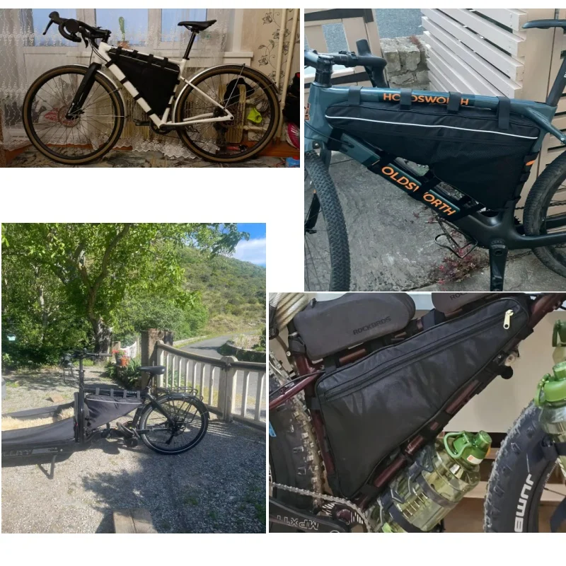 AliExpress NONE Big Size 60V 72V E-BIKE Electric Bicycle Triangle Battery Bag Black Bicycle Frame Triangle Bags