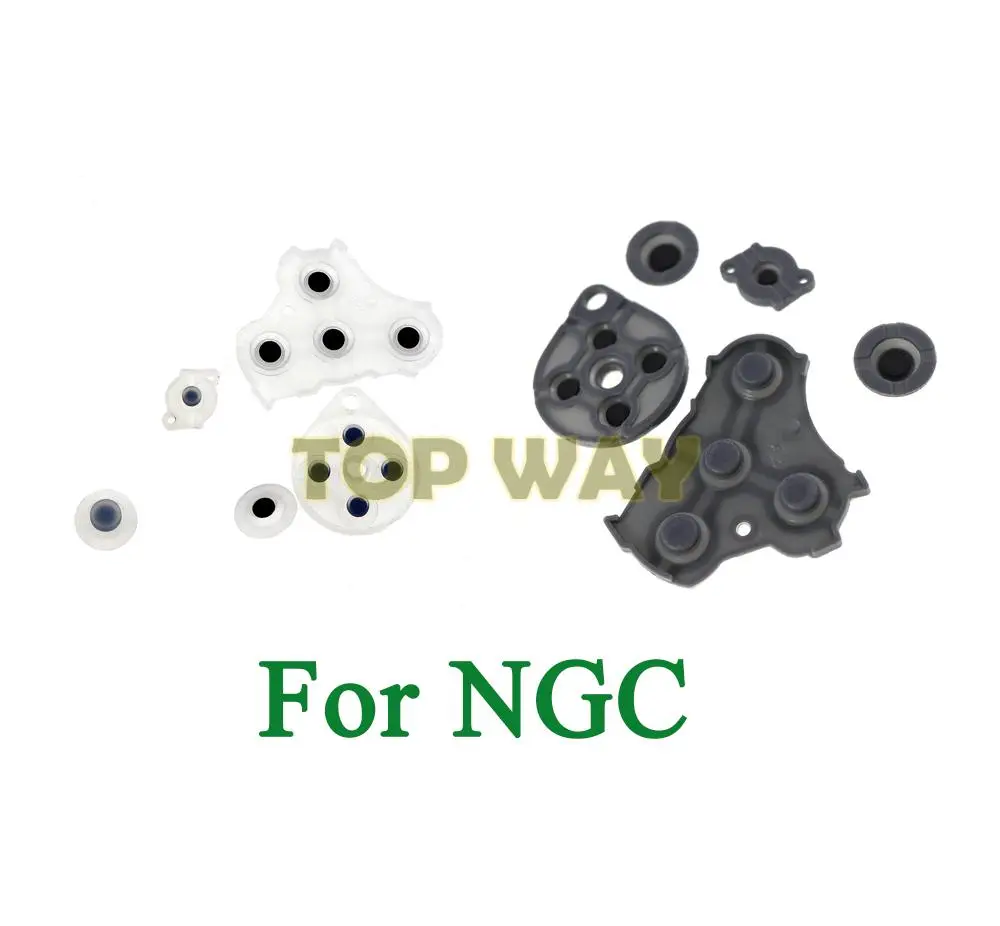 닌텐도 게임큐브 NGC 컨트롤러용 고품질 전도성 실리콘 버튼 패드 교체품 1세트