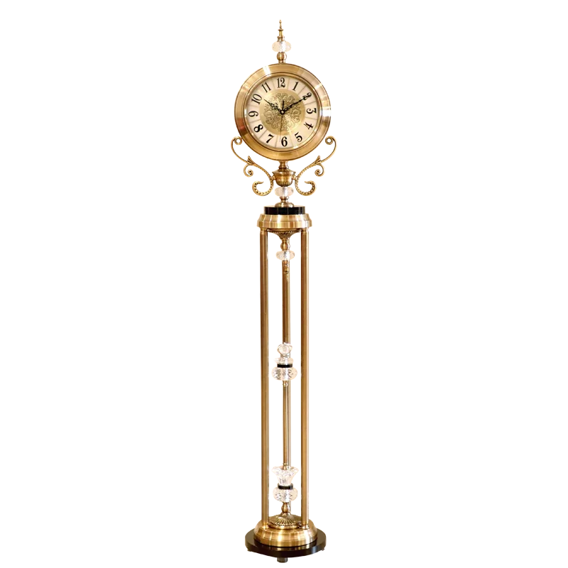 

ZM the Grandfather Clock Living Room Villa Decorative Clock Large Model Room Standing Grandfather Clock Clock