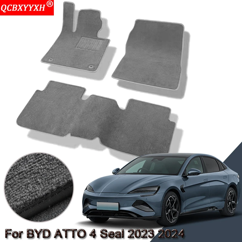 

Custom Car Floor Mats For BYD ATTO 4 Seal 2023 2024 Waterproof Non-Slip Floor Mats Internal Protection Carpets Rugs Accessory