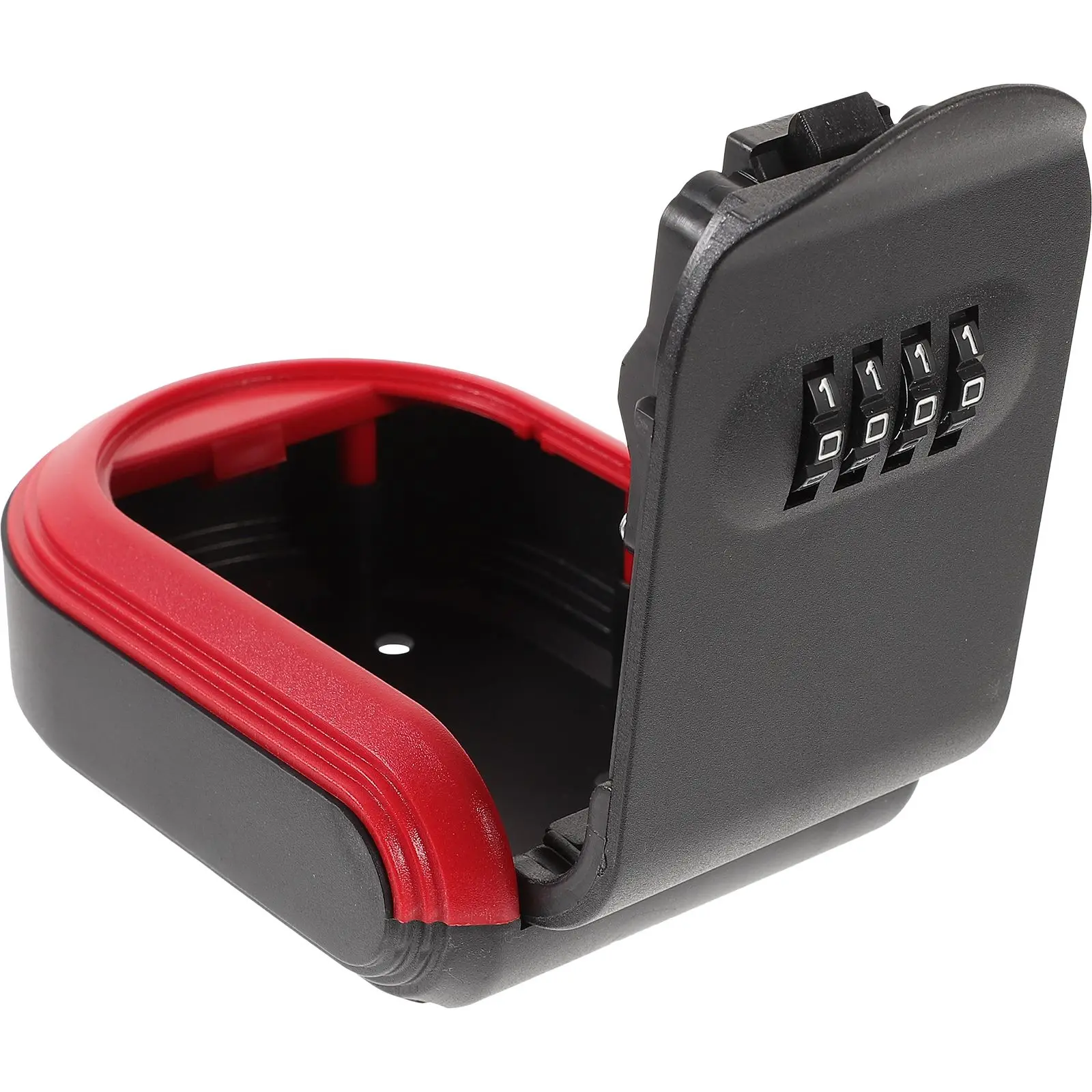 Key Lock Box Sturdy Material Black Color Wall Mountable Combination Code Resettable Outdoor Key Storage Safe Box