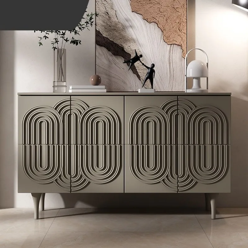 modern creative designer side cabinet Italian minimalist locker decorative
