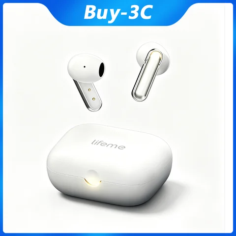 Meizu Mblu lifeme Moon Crescent Semi-in-Ear ANC True Wireless Earbuds, LHDC Lossless HiFi, Low Latency Gaming, Long Battery Life