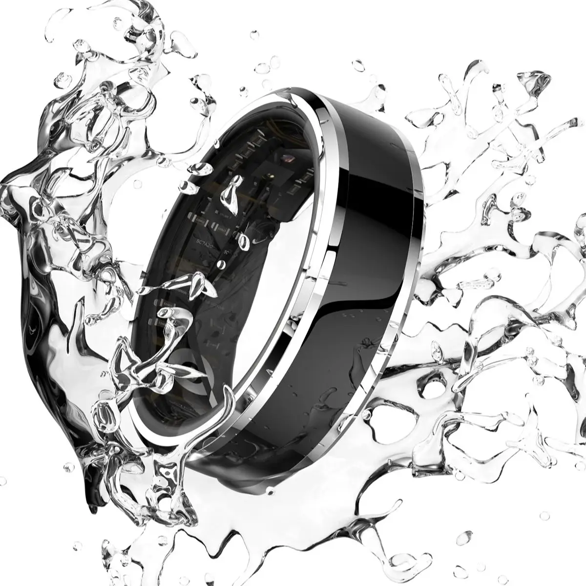 New Smart Health Ring Bluetooth Health Tracker Ring Blood Oxygen Monitoring Step Counting Waterproof Rechargeable Wearable Ring